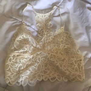 Ivory flowers Bralette